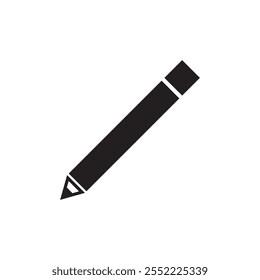 Pencil icon vector isolated on white background. Pencil vector icon