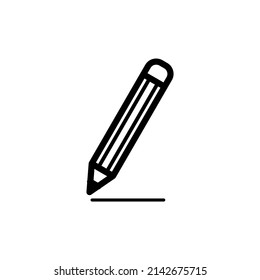 Bleistift-Symbol Vektor Line Art und Glyph EPS10