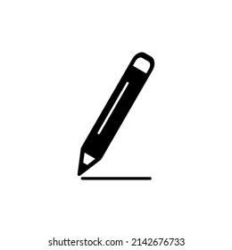 Bleistift-Symbol Vektor Line Art und Glyph EPS10