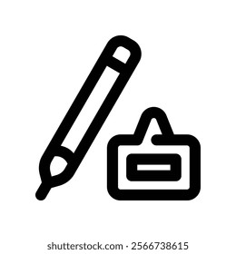 pencil icon. vector line icon for your website, mobile, presentation, and logo design.
