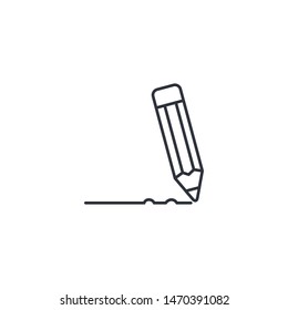 pencil icon vector logo design template