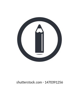 pencil icon vector logo design template