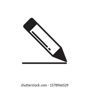 Pencil icon vector logo illustration