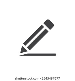 Ícone de lápis Contorno do logotipo do vetor