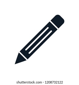 Pencil icon vector logo template