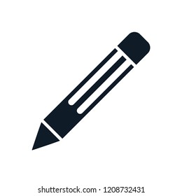 Pencil icon vector logo template