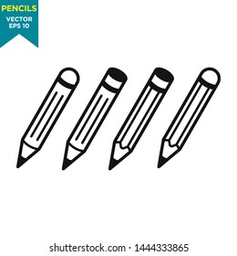 pencil icon vector logo template