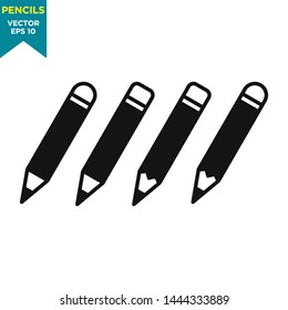 pencil icon vector logo template