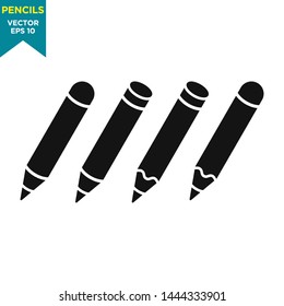 pencil icon vector logo template
