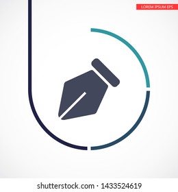 Pencil Icon Vector . Lorem Ipsum Illustration design