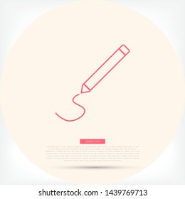 Pencil Icon Vector . Lorem Ipsum Illustration design