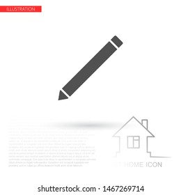 Pencil Icon Vector icon . Lorem Ipsum Illustration design