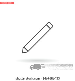 Pencil Icon Vector . Lorem Ipsum Illustration design