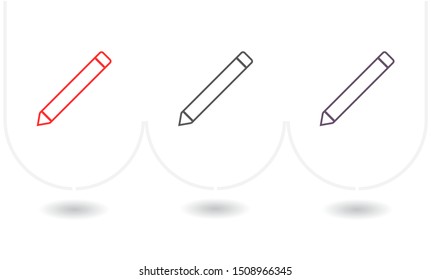 Pencil Icon Vector . Lorem Ipsum Illustration design