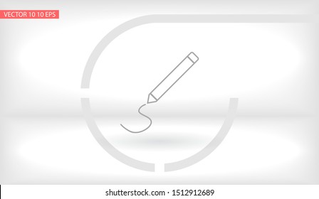 Pencil Icon Vector . Lorem Ipsum Illustration design
