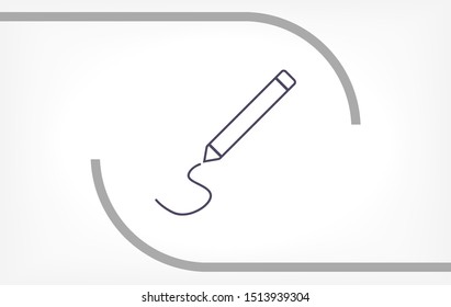 Pencil Icon Vector . Lorem Ipsum Illustration design