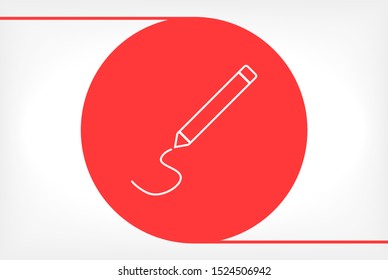 Pencil Icon Vector . Lorem Ipsum Illustration design