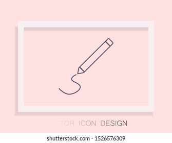Pencil Icon Vector . Lorem Ipsum Illustration design