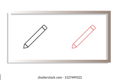 Pencil Icon Vector . Lorem Ipsum Illustration design