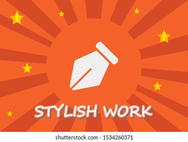 Pencil Icon Vector . Lorem Ipsum Illustration design
