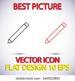 Pencil Icon Vector . Lorem Ipsum Illustration design
