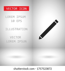 Icono de lápiz Icono Vector icono . Lorem Ipsum Diseño de ilustración