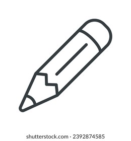 Pencil icon vector on trendy design