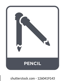 pencil icon vector on white background, pencil trendy filled icons from Education collection, pencil simple element illustration