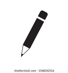 Pencil icon vector on white background