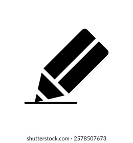 pencil icon vector on white background