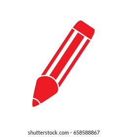 Pencil Icon Vector on the white background