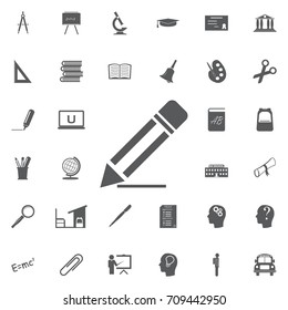 Pencil Icon Vector. on white background Education set