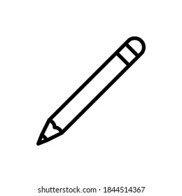 Estilo de contorno vectorial del icono del lápiz.