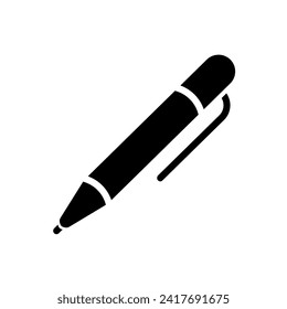 Vector de icono de lápiz. Signo de ilustración de la pluma. Escribir símbolo o logotipo.