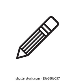 pencil icon vector. Pen vector icon isolated