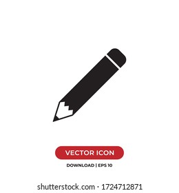 Pencil icon vector. Pen sign