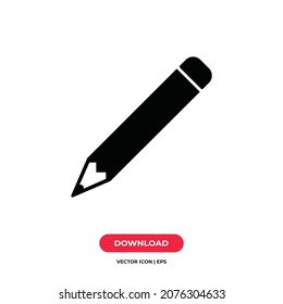Vector de icono de lápiz. Signo de pluma