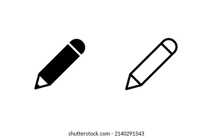 Bleistift-Symbol-Vektorgrafik. Stift und Symbol. Icon-Vektorgrafik bearbeiten