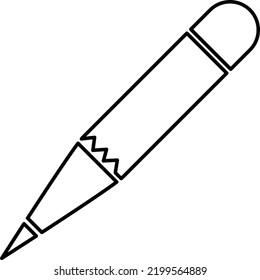 Pencil icon vector. Pen sign on white background..eps
