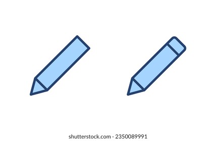 Vector de icono de lápiz. signo de lápiz y símbolo. vector de icono de edición