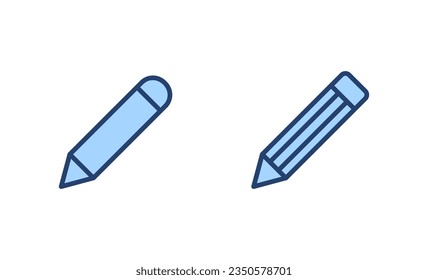 Bleistift-Symbol-Vektorgrafik. Stift und Symbol. Icon-Vektorgrafik bearbeiten