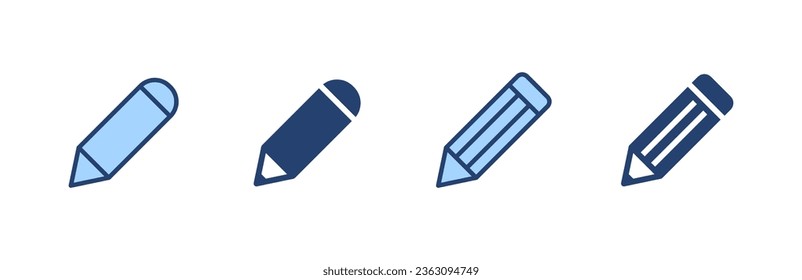Vector de icono de lápiz. signo de lápiz y símbolo. vector de icono de edición