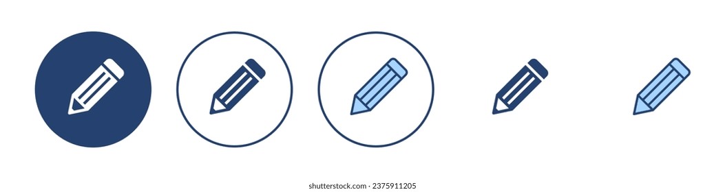 Vector de icono de lápiz. signo de lápiz y símbolo. vector de icono de edición