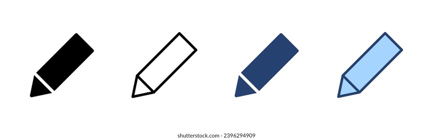Bleistift-Symbol-Vektorgrafik. Stift und Symbol. Icon-Vektorgrafik bearbeiten