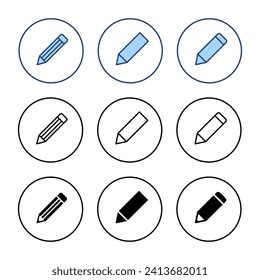 Pencil icon vector. pen sign and symbol. edit icon vector