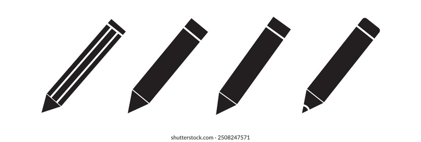 Icono de lápiz Vector. símbolo de lápiz y símbolo. Vector de icono de edición