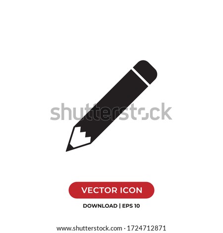 Pencil icon vector. Pen sign