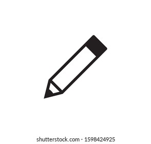 Pencil icon vector. Pen icon symbol illustration on white background