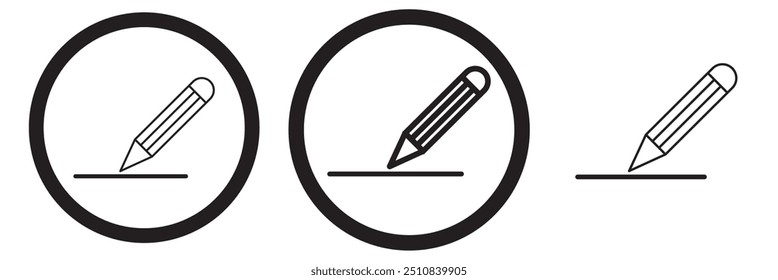 Pencil icon vector. pen symbol. edit icon vector