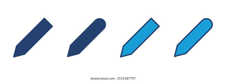 Vektorsymbol für Bleistifte. Stiftsymbol. Symbolvektor bearbeiten